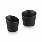 BY ORDER MELAMINE BOWL ASSYMETRIC BLACK 10.9X10.5X8.3CM 40CL UNIQUE