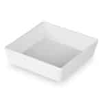 MELAMINE MELAMINE BENTO DISH BOWL MEDIUM 15X15X4CM WHITE UNIQUE