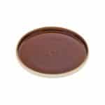 DISCONTINUED - NARA BROWN RELIEF PLATE ROUND 21CM PLAYGROUND