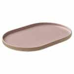DISCONTINUED 2025 - NARA RELIEF ROSE PLATTER OVAL COUP 30X20X2.4CM PLAYGROUND