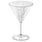 DISCONTINUED SUPERGLAS UNBREAKABLE CLUB N12 MARTINI 34.5CL CRYSTAL CLEAR KOZIOL GERMANY