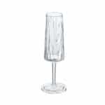 DISCONTINUED SUPERGLAS UNBREAKABLE CLUB N14 FLUTE CHAMPAGNE 18CL CRYSTAL CLEAR KOZIOL GERMANY