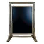 SIGN STAND BLACK BOARD WITH FRAME DOUBLE FACE SWINGING WOOD ESPRESSO 72X61X103CM NOVATEX