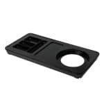 BY ORDER MELAMINE WELCOME TRAY WITH KETTLE BASE BLACK 45X22X3.5CM NOV