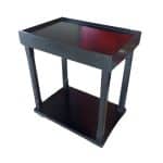 SERVING TROLLEY OAK WOOD 2XSHELVES 1XDRAWER 90X55 NATURAL UNIQUE