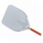 DISCONTINUED - PIZZA PEEL PERFORATED SQUARE ALLUMINIUM 32X182CM AGNELLI - ITALY