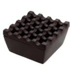 ASHTRAY ALUMINIUM WINDPROOF SQUARE COLOR BLACK 9CM GTSA - BY ORDER