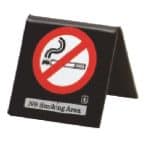 BY ORDER TABLE NUMBER BLACK PG 7X7CM NO SMOKING NOV