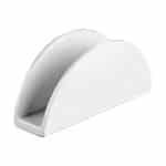 NAPKIN HOLDER MELAMINE 14X4.5X6.5CM WHITE NOVATEX