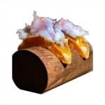 ROUND WOOD TACO SANDWICH 10 HOLDER UNIQUE