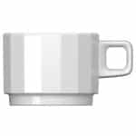 EDGE WHITE CUP STACKABLE 20CL BAUSCHER GERMANY - BY ORDER