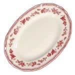 CYRIL BURGUNDY OVAL SERVING DISH 25.5X18CM SP - BY ORDER