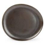 CERES OVAL PLATE 25X23CM BLACK F2D BELGIUM - BY ORDER
