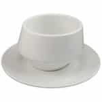 PRESTIGE PORCELAIN LUNIK SAUCER 16CM MAT WHITE GTSA