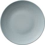 PINE SKY EMBOSSED PORCELAIN PLATE FLAT COUPE ROUND 28CM HEART SOUL by BAUSCHER GERMANY - BY ORDER
