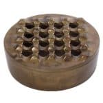 ASHTRAY WINDPROOF ALUMINIUM COLOR BRONZE ROUND 19X7CM ESPIEL - BY ORDER