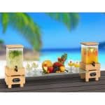 BUFFET CRATE JUICE DISPENSER 6L ACACIA WOOD GARIBALDI - Image 2
