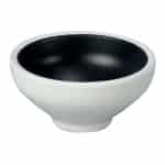 MELAMINE TAIJI ROUND 19X7.5CM BLACK - WHITE ILSA - BY ORDER