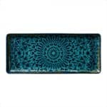 BY ORDER - 	MIRAGE INDIGO PORCELAIN REACTANGULAT PLATTER 35X15CM HEART SOUL by BAUSCHER GERMANY