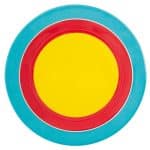 KIDS MELAMINE PLATE 25CM COLORFUL PADERNO - BY ORDER