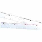 PM GRADUATED RULER PLASTIC 64 X 5 X 0.2