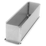 PASTRY MOULD PERFORATED PATE PLAIN RECTANGULAR 35X7X9CM INOX FRANCE - BY ORDER