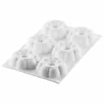 3D SILICONE MOLD 6 TRUFFLE CROWN D8.2 X H2.9CM FRANCE - Image 2