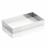 RECTANGULAR ST. STEEL FIXED FRAME 24.3X14.2 H4CM