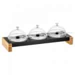 BUFFET SET SKARA 3GLASS BOWLS 05LIT