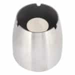 ASHTRAY INOX ROUND WINDPROOF STACKABLE 10X10.5CM GTSA