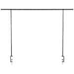 BUFFET METAL STAND BLACK EXTENDABLE RACK 140-250X90CM ESPIEL