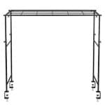 BUFFET METAL STAND BLACK EXTENDABLE RACK 125-232X40-98X164CM ESPIEL