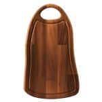 WOOD ACACIA SERVING BOARD WITH GROOVE 48X28X2CM ESPIEL