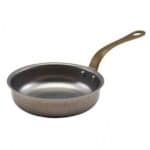SERVING PAN ROUND ONE HANDLE 13.5X3.8CM INOX VINTAGE