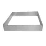 BY ORDER - FRAME RECTANGULAR MOULD 24X24X4.5CM INOX 18-10 FRANCE