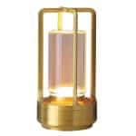 TABLE LAMP 08 ROUND GOLD LED DIMMER 9X17.5CM NOV - BY ORDER