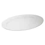 MELAMINE OVAL PLATTER 28X17CM WHITE UNIQUE
