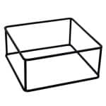 BUFFET ADVANCED WIRE BASE METAL SILICONE BLACK SQUARE 18X10CM ESPIEL