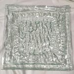 BUFFET GLASS 10MM TRAY PLATTER SQUARE 34X34CM MODA