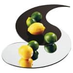BUFFET TRAY MIRROR WITH ACRYLIC COMMA 40.6CM PADERNO - BY ORDER