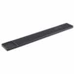 BAR MAT 60X8X1.6CM RUBBER BLACK