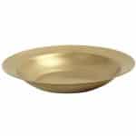 VINTAGE SNOW GOLD ROUND DEEP PLATE 27.5X4.3CM ST/STEEL 18/10 - BY ORDER