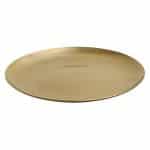 VINTAGE SNOW GOLD ROUND PLATE 26CM ST/STEEL 18/10 - BY ORDER