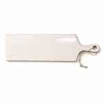 PRESTIGE WOOD MANGO ENAMEL COATING RECTANGULAR WITH HANDLE 60X19CM WHITE GOLD SPOTS GTSA