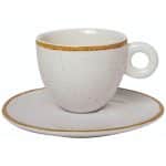 IVORY CAPPUCCINO CUP 20CL SET WITH SAUCER 14CM GTSA - BY ORDER