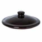 OVEN CERAMIC EARTHWARE ROUND LID 15CM BROWN TABLETOP - BY ORDER