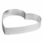 PASTRY RING FRAME HEART 18X4CM INOX PADERNO ITALY - BY ORDER