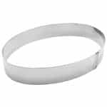 PASTRY RING FRAME OVAL 24.5X20X4CM INOX PADERNO ITALY - BY ORDER