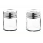 SALT, PEPPER, SPICES SHAKER SET 2PCS 5.4X6.8CM 11.5CL ESPIEL - BY ORDER