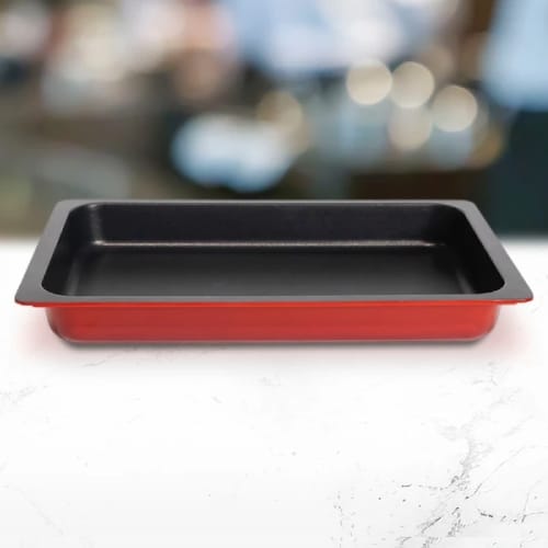 BUF-ALU-AP-GN1-08.jpg ALUCHEF GASTRONOM PANS 1/1-6.5 8L RED - Image 1
